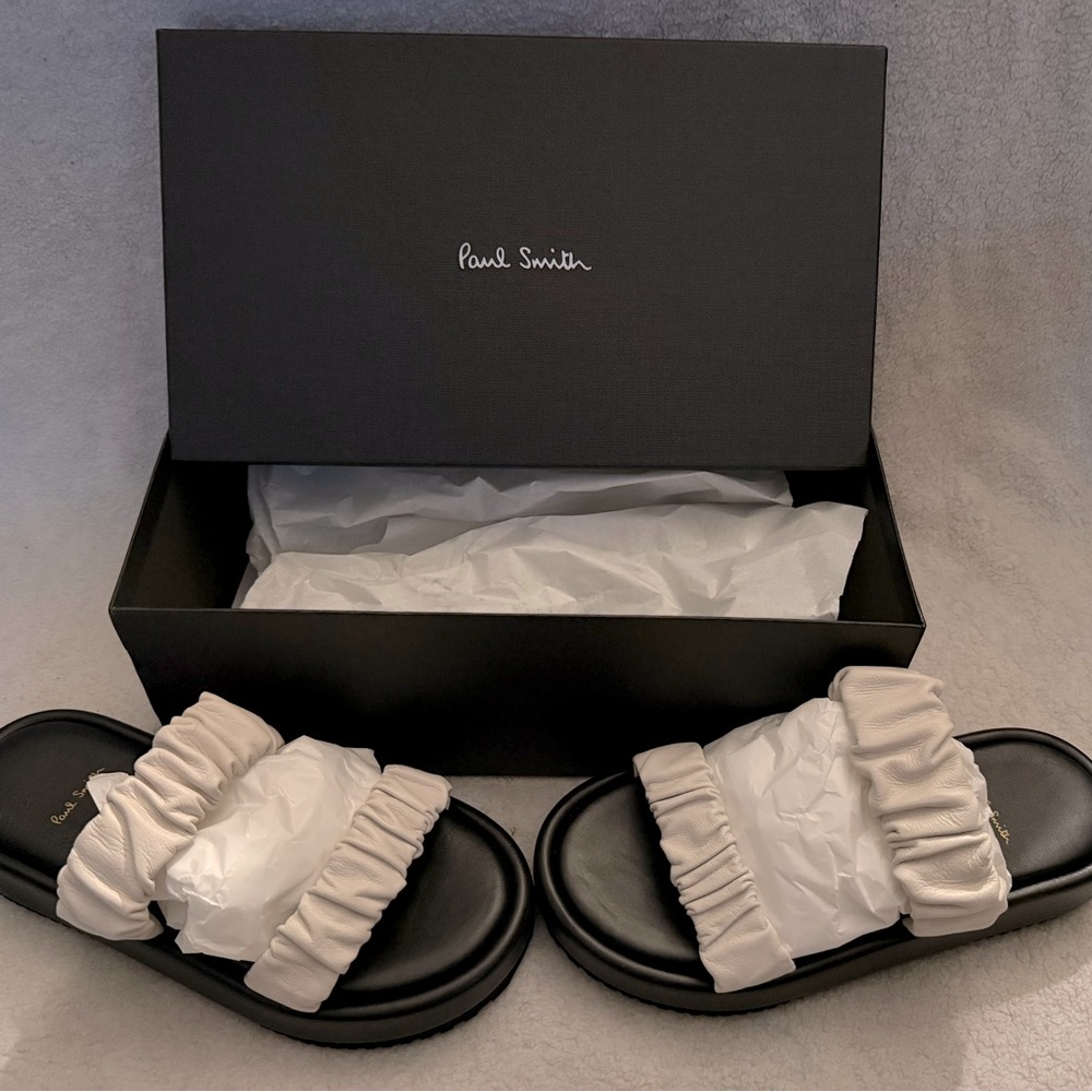 Paul Smith Off White and Black Slides